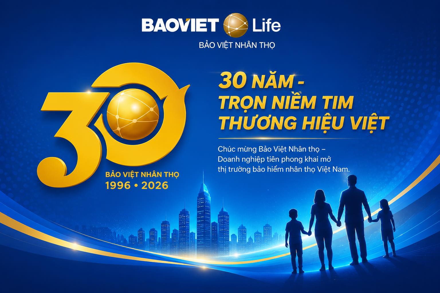ĐỨC THỊNH MEDIA CHÚC MỪNG BẢO VIỆT NHÂN THỌ 30 NĂM - TRỌN NIỀM TIN THƯƠNG HIỆU VIỆT